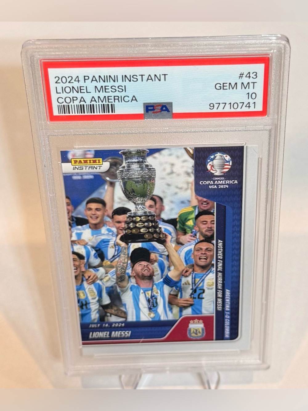 2024 Panini Instant # 43  Lionel Messi Card - Copa America USA PSA:10 97710741